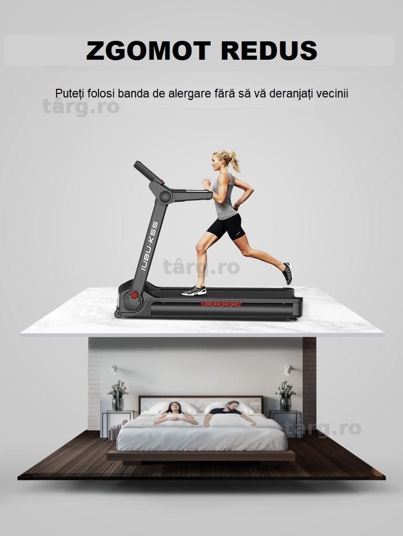 Banda Alergare K5S Electrica Viteza 15km/h 140Kg Inclinare automata