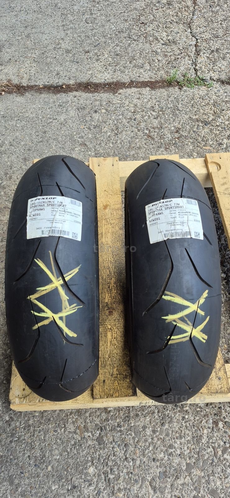 2 anvelope moto spate noi Dunlop 180/55 ZR17M/C,dot 2018.Pretul este pe bucata.
