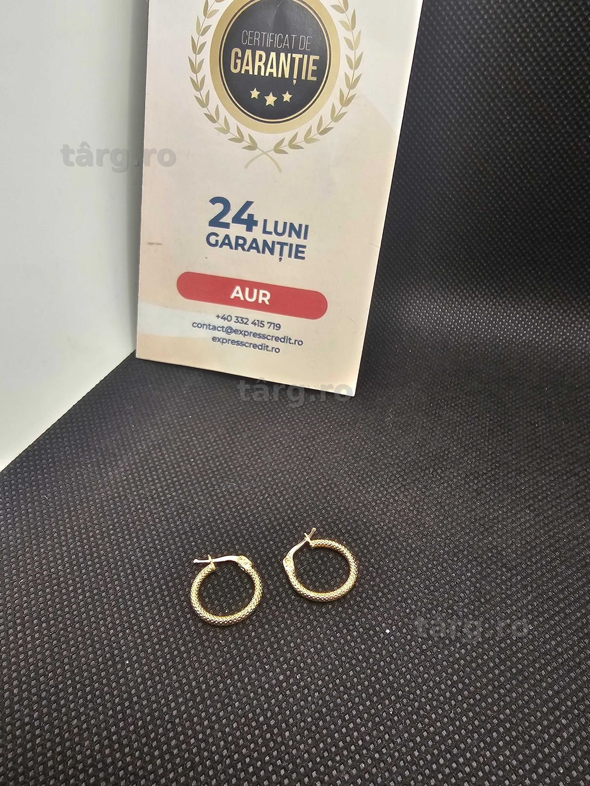 Cercei aur 14K 1.08g (50457 AG 11 Piata Nicolina) 2 ani garantie!