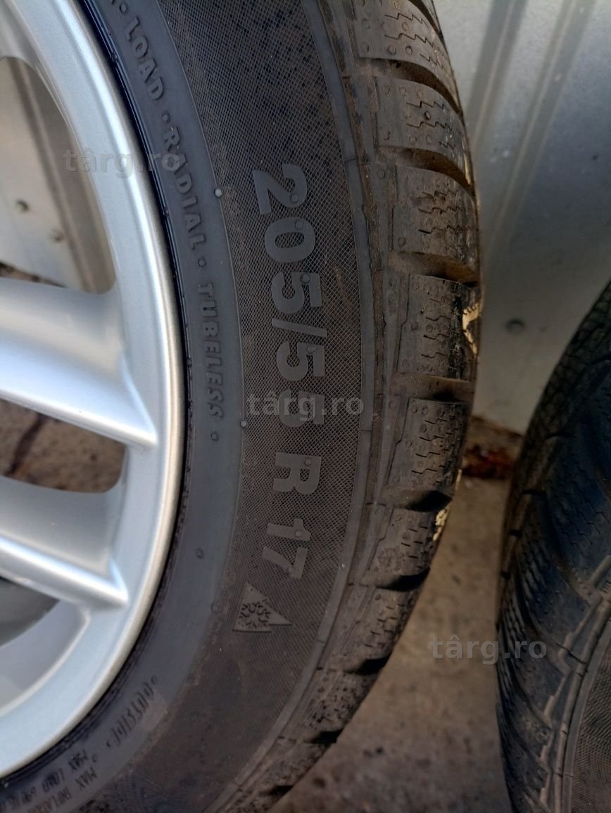 4 jante originale Mini R17 echipate de iarna Continental 205/55 R17 5