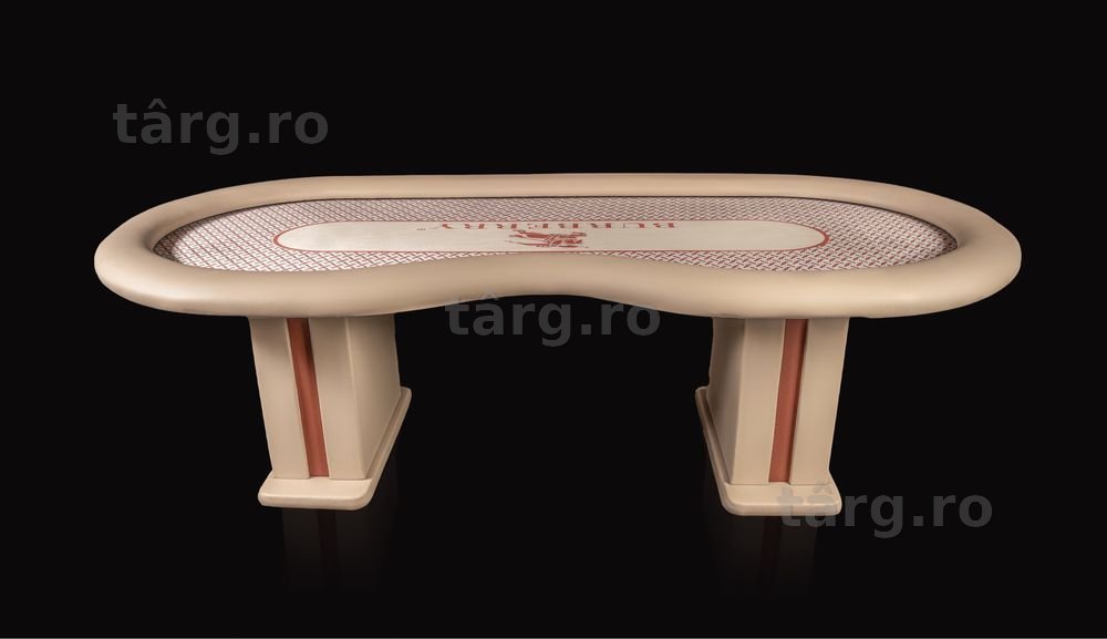 STOC - Masa de Poker Burberry din piele si Scaune Poker Burberry