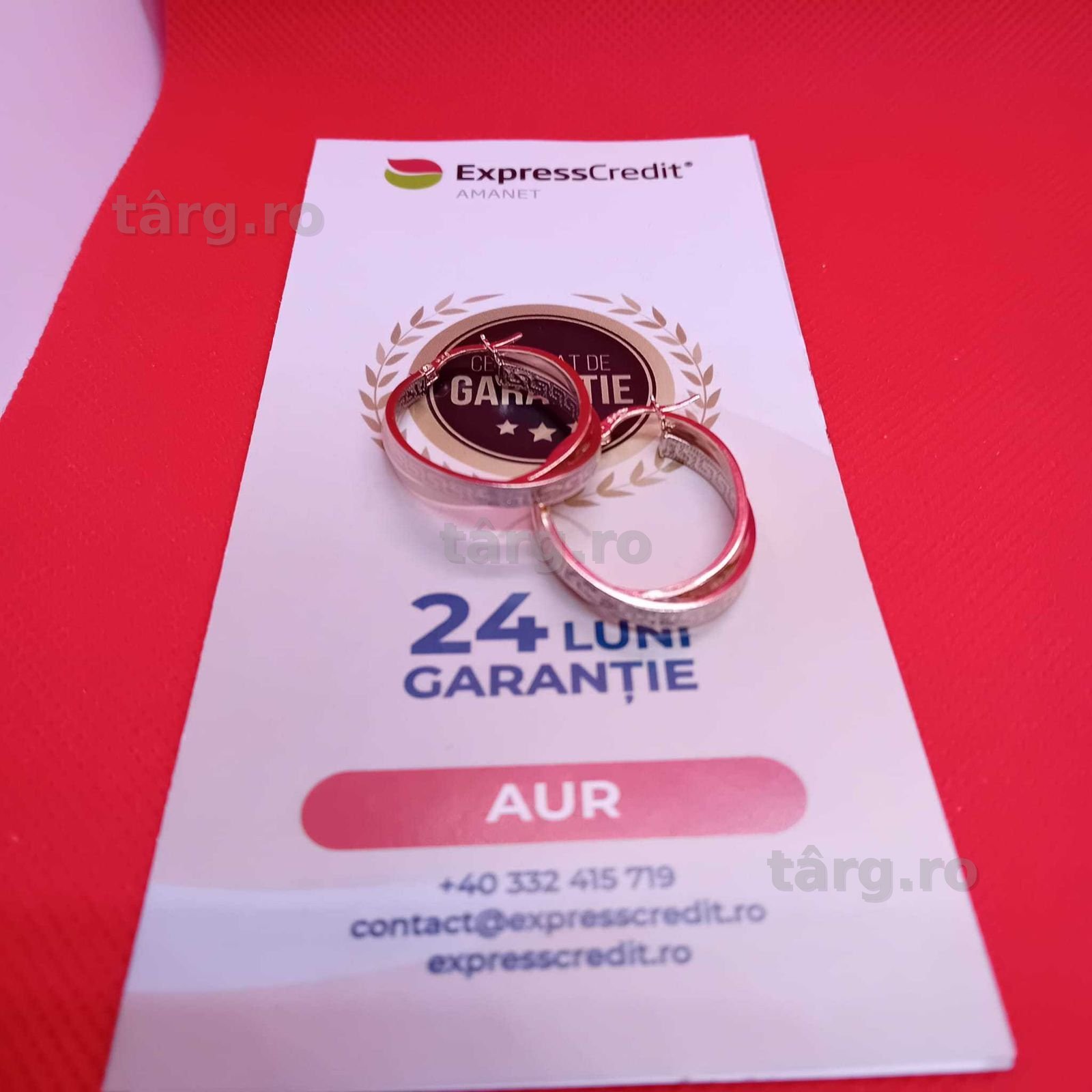 Cercei aur 14k 4.07 g (Ag4 Dacia B50984.1)-Garantie 2 Ani 3