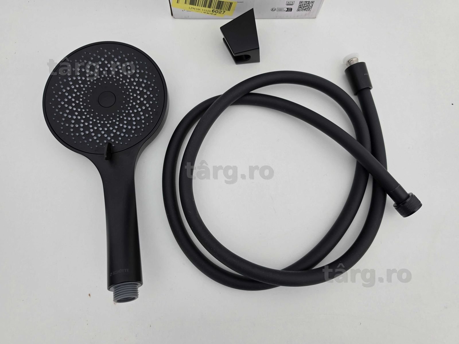 SCHUTTE Para de dus + furtun negru 2