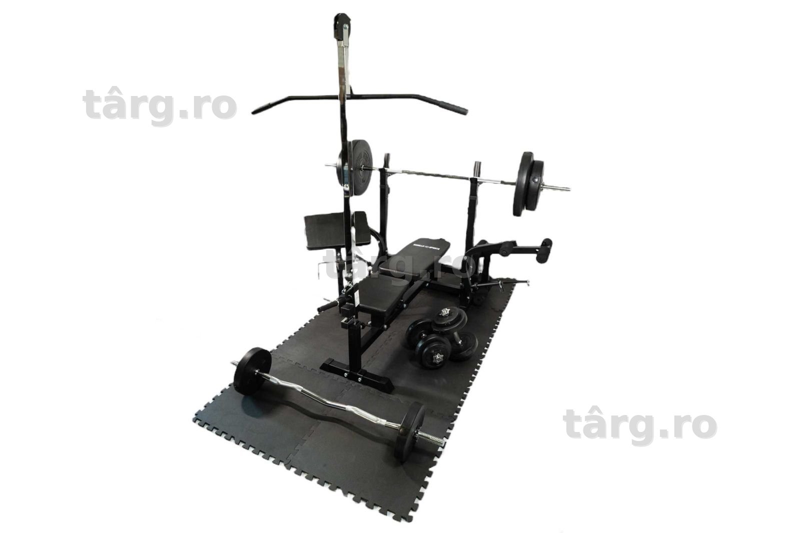 Banca Multifunctionala + SET DE GREUTATI 100KG 30/31MM