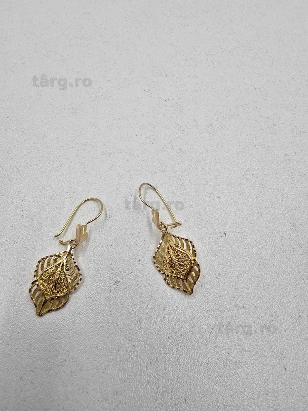 Cercei aur 14K 3.09gr (Ag25 Belvedere B041794.1)-Garantie 2 Ani! 3