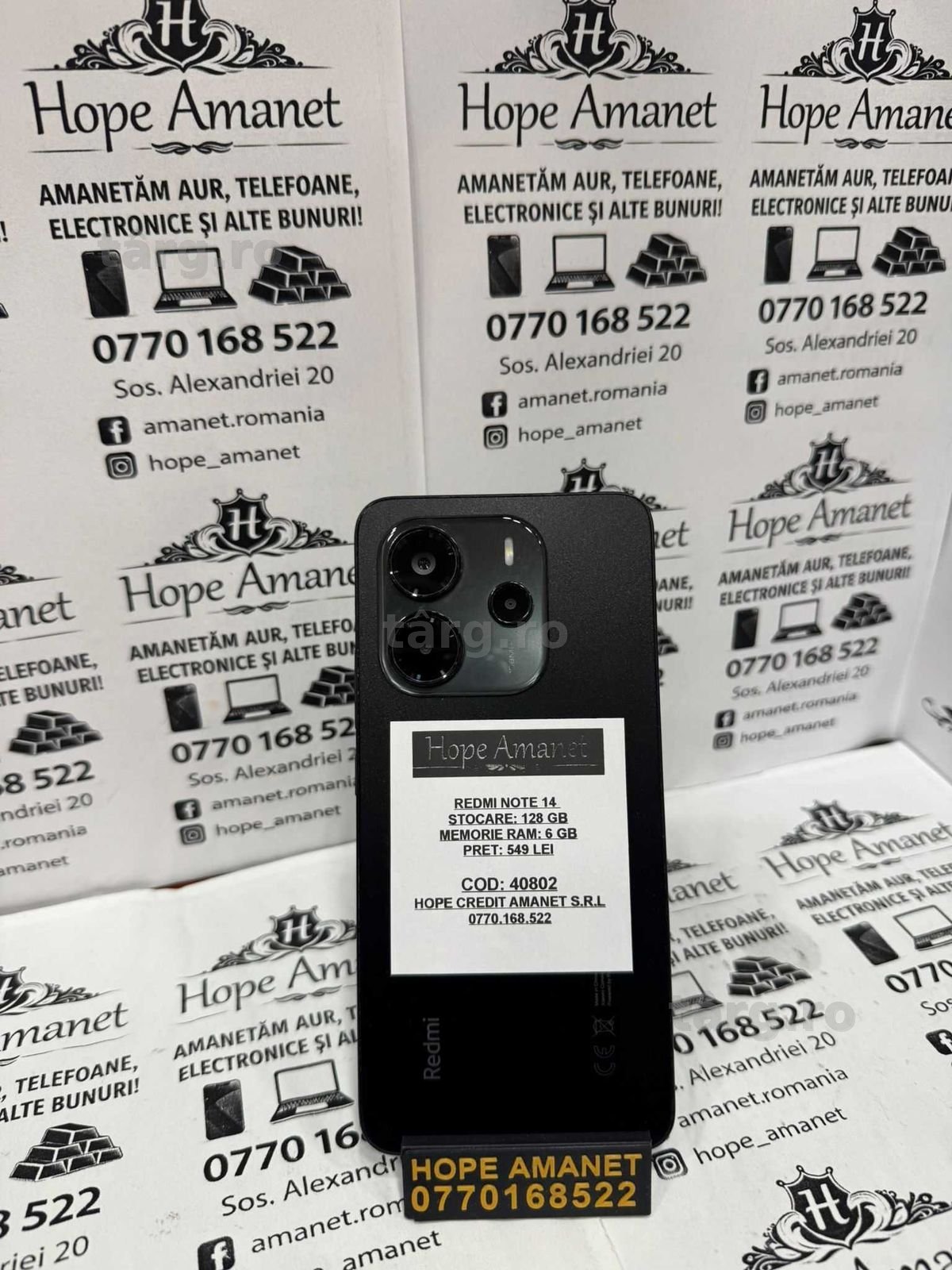 Hope Amanet P1/ Redmi NOTE 14/COD 40802