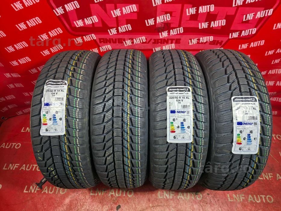 4 ANVELOPE M+S IARNA  - 225/60/18 104V XL - SUV GENERAL - NOU - DOT 2022 ! SUPER PRET !
