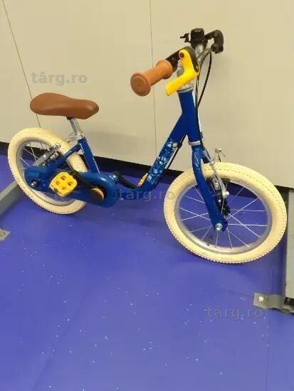 Bicicletă 2 în 1 Discover 900 14" albastru - (SecondHand) Decathlon