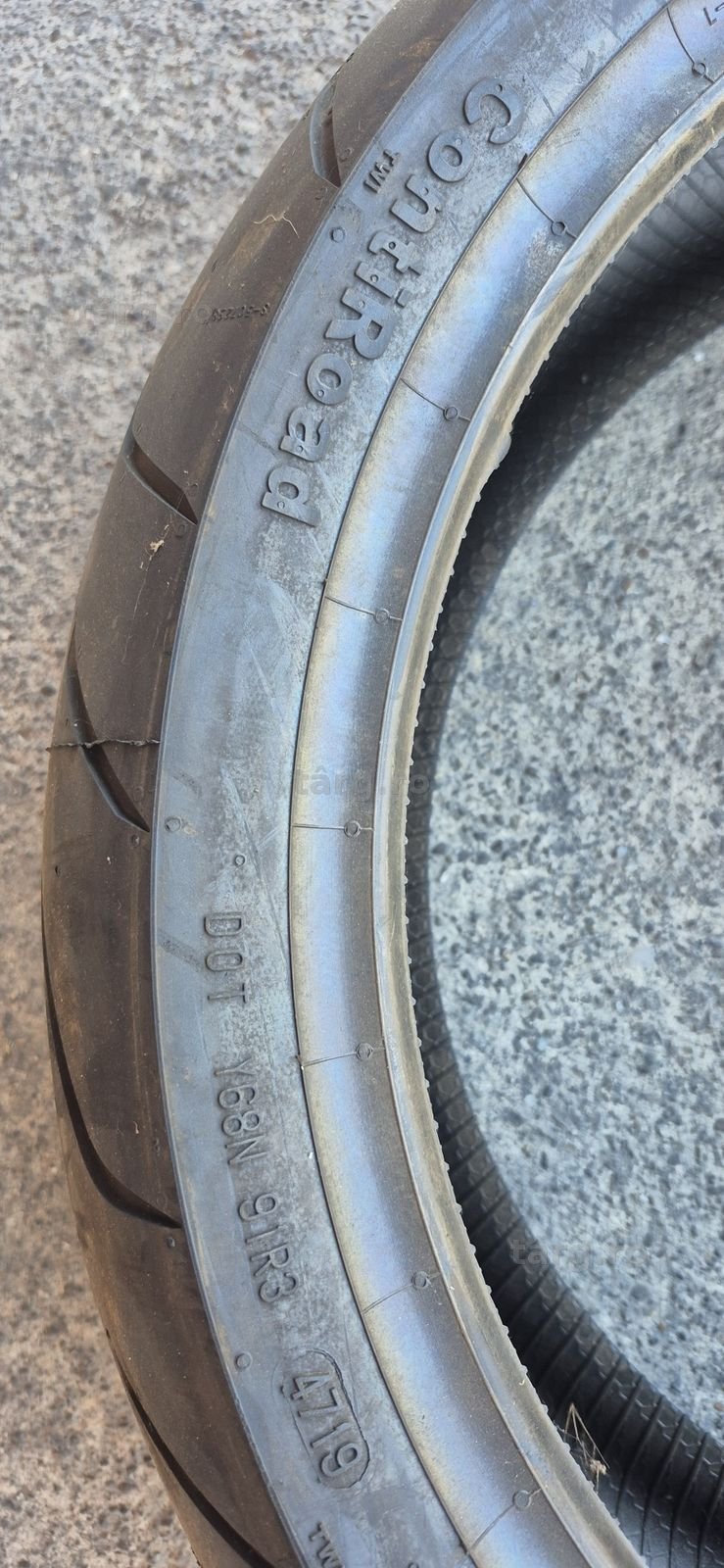 2 anvelope moto noi Continental,fata 120/70 ZR17 M/C,spate 190/50 ZR17 M/C.Pretul este pe bucata. 6
