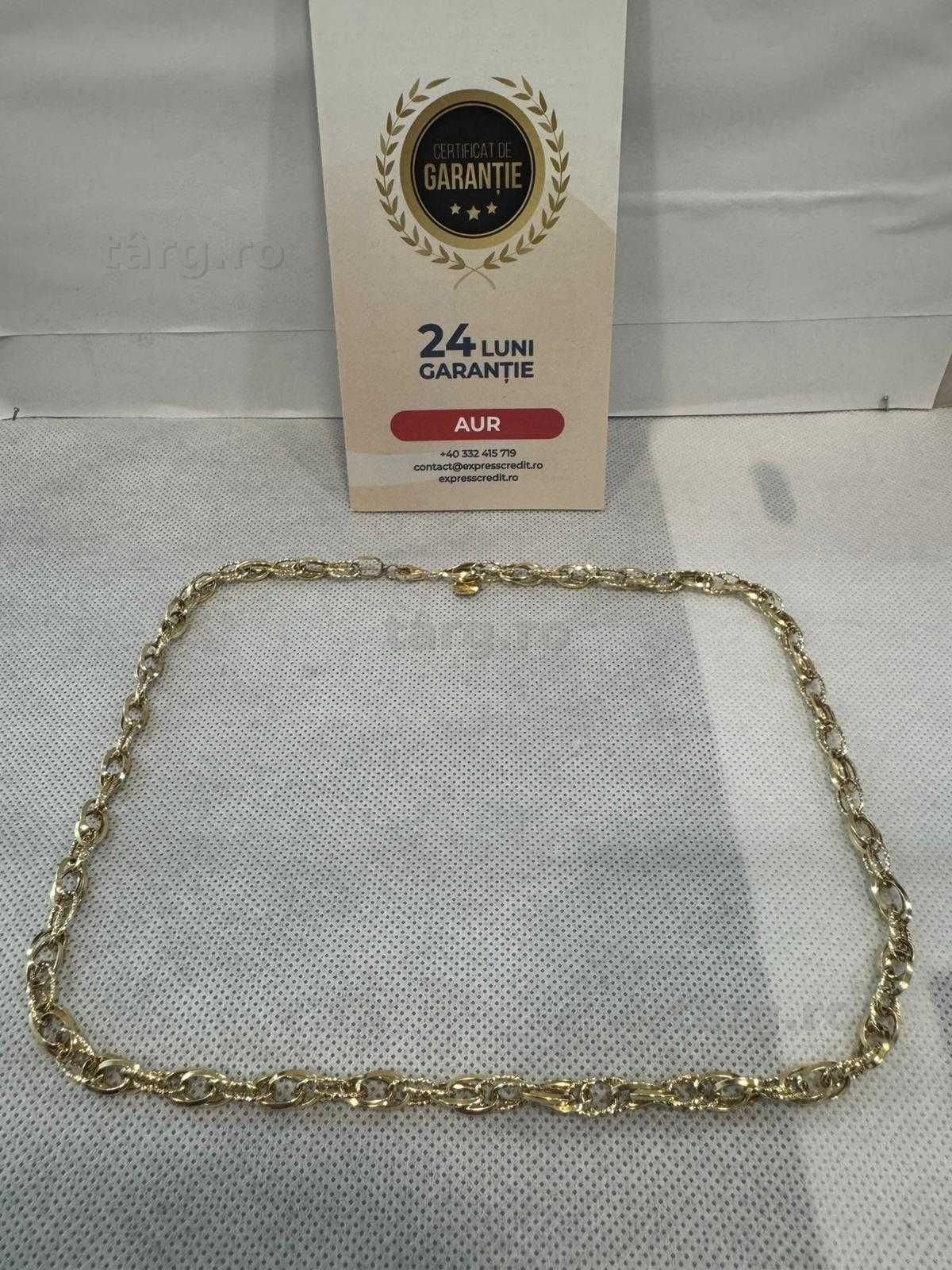 (Ag41) Lant aur, 14K B6116 - Certificat de garanție! Ridicare din agentie!
