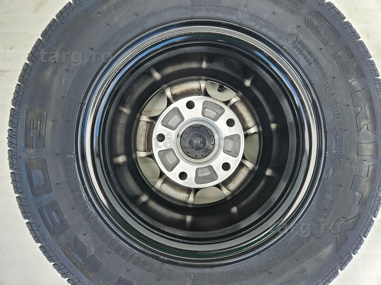 Roata completa 195/55 R10C, Anvelopa Security, Janta aliaj 6Jx10 ET-4 4