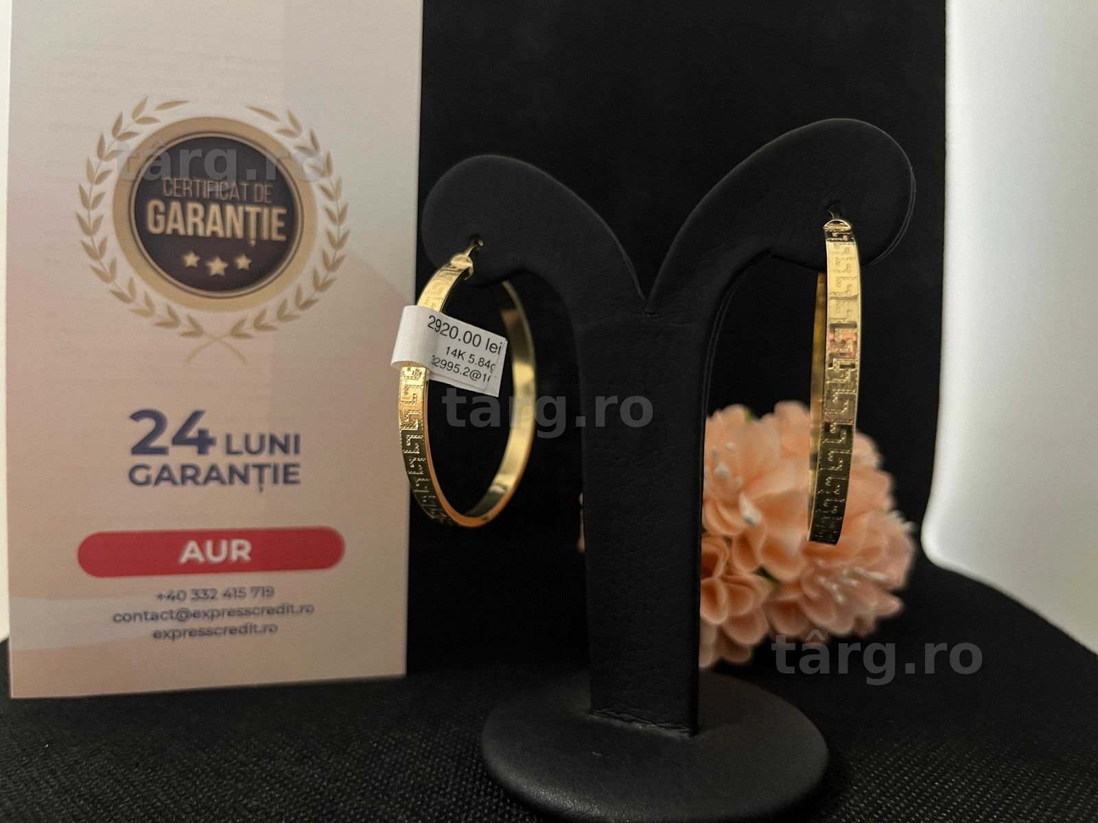 Cercei Aur 14k 5.84g (AG16 Moldova b32995.2)-Garantie 2 ani!