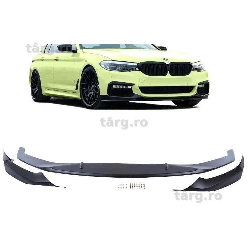 Prelungire Lip Bara Fata Negru Mat BMW Seria 5 G30 G31 (2017+) M Tech