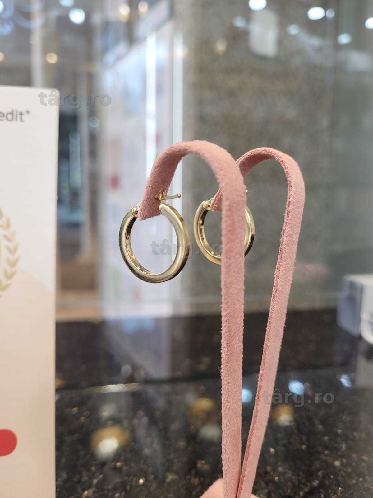 Cercei aur 14k 1.90g (Iulius Mall)(B-56) Garantie 2 ani! 3