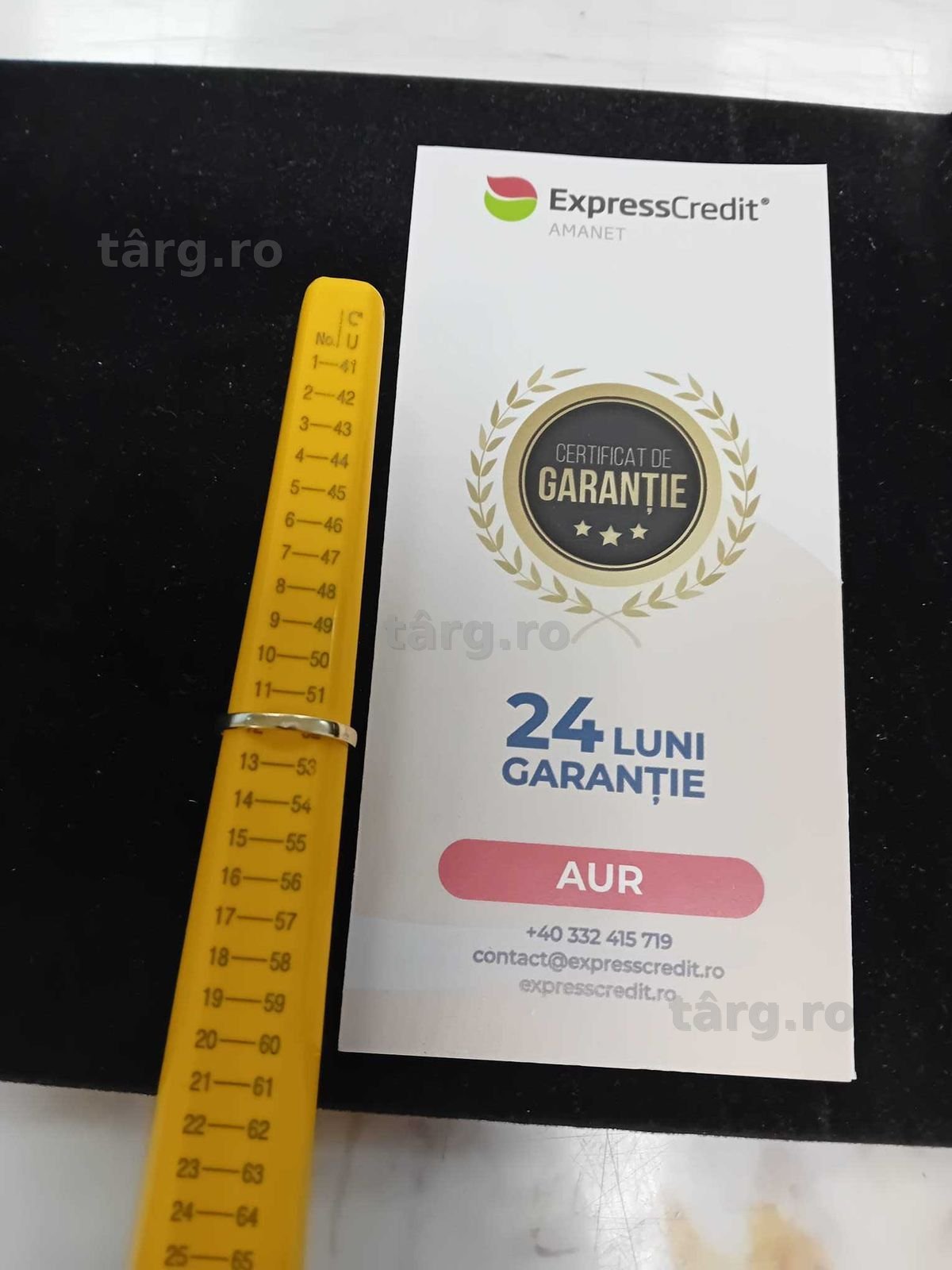 (Ag33) Inel Aur 14k/Garantie 2 Ani 3
