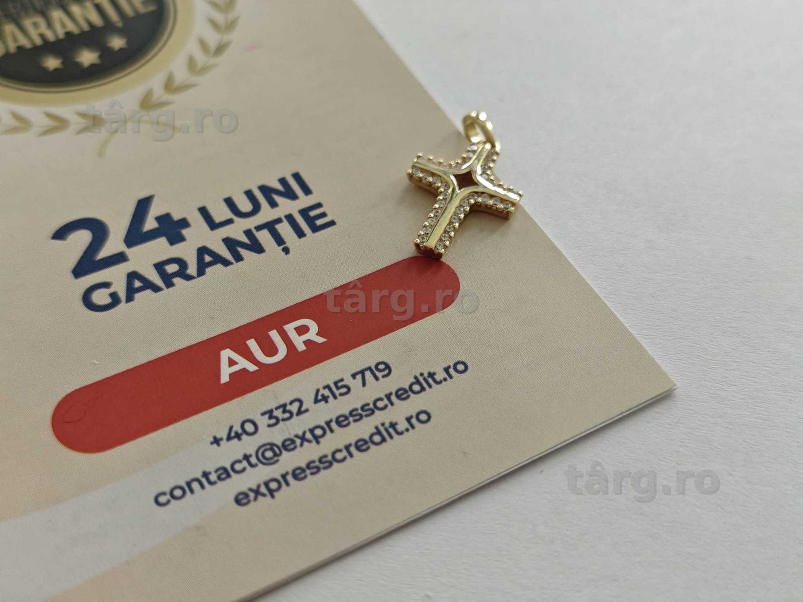 (AG42) Medalion aur 14K "Cruce" B.34007.3 - Garantie 2 ani
