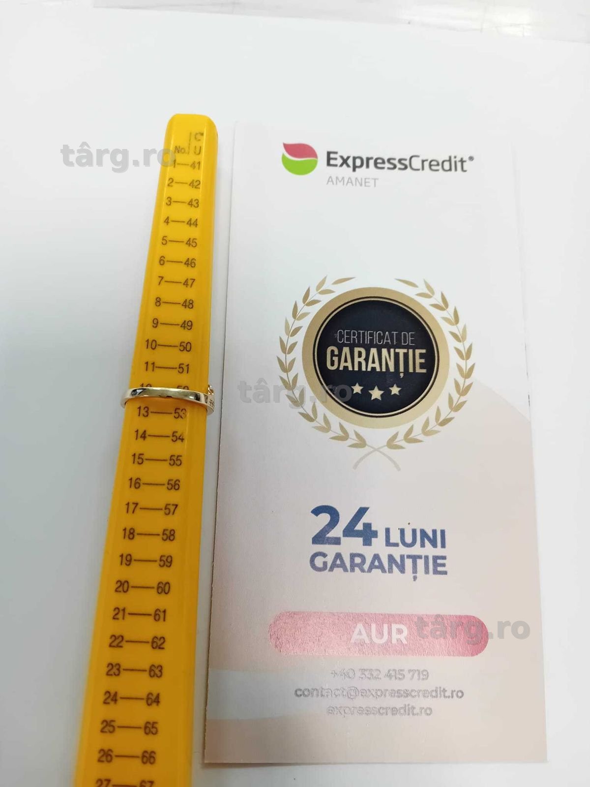 (Ag33) Inel Aur 14K/Garantie 2 ani 3