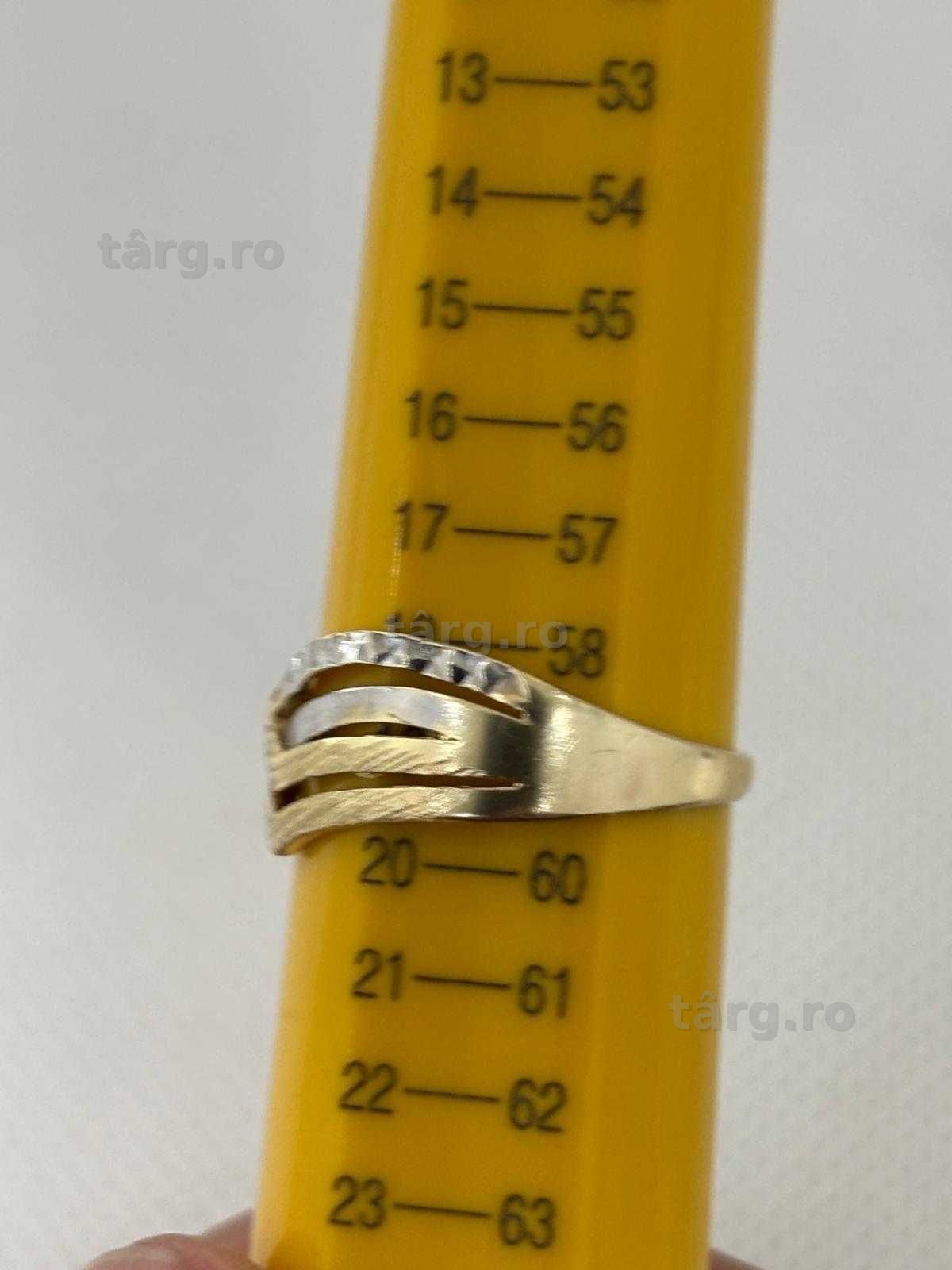 Inel aur 14K 2.25gr  (Ag43 Falticeni B3910) - Garantie/Factura! 3