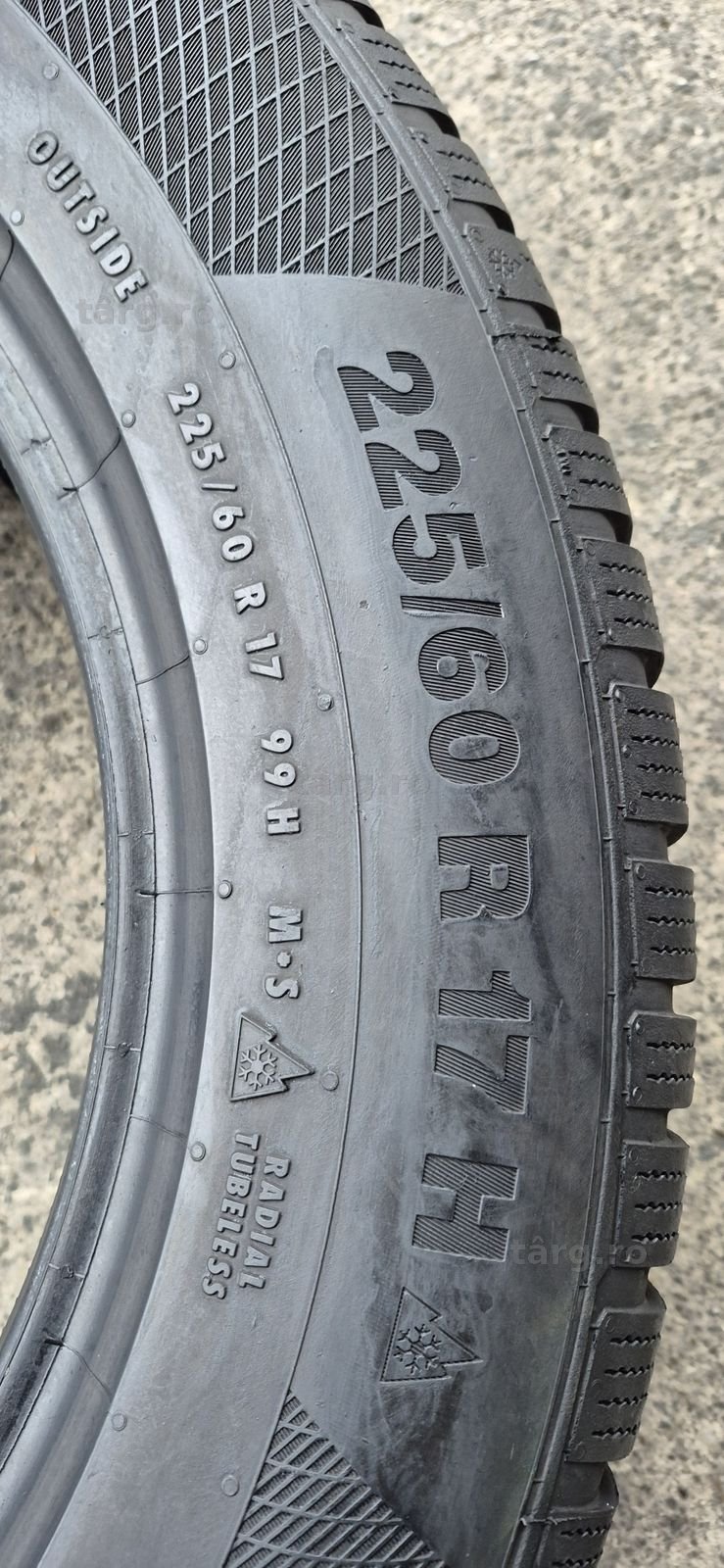 4 anvelope iarna ca si noi Continental 225/60/17.Pretul este pe bucata 6
