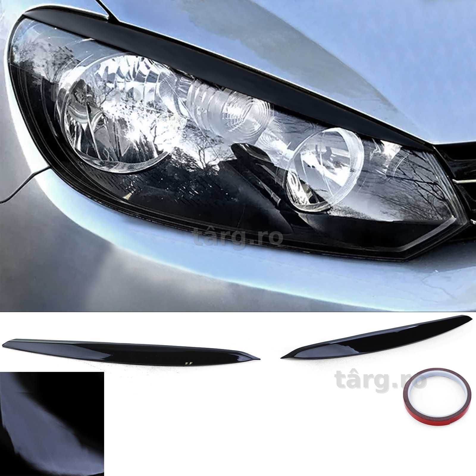 Pleoape Faruri VW Volkswagen Golf 6 VI negru lucios