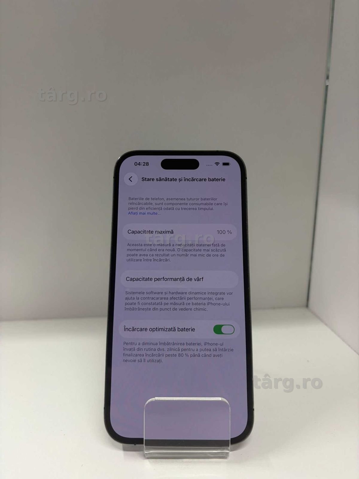 Iphone 14 Pro 128Gb 100%SB (ag49 Esplanada b.8881) Garantie 2 ani! 2