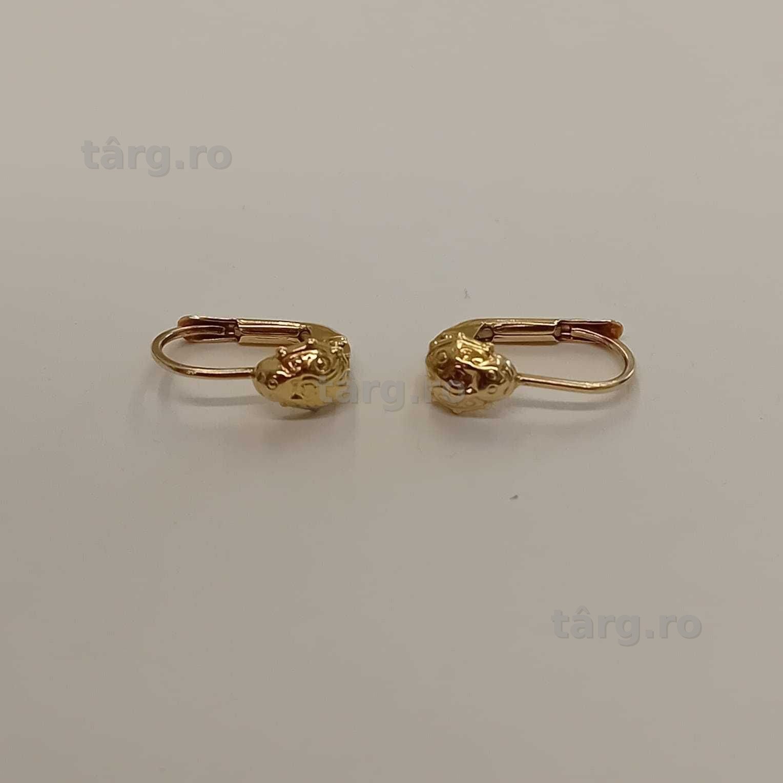 Cercei aur 14k (ag49 Esplanada b.7585) Garantie 2 Ani 3