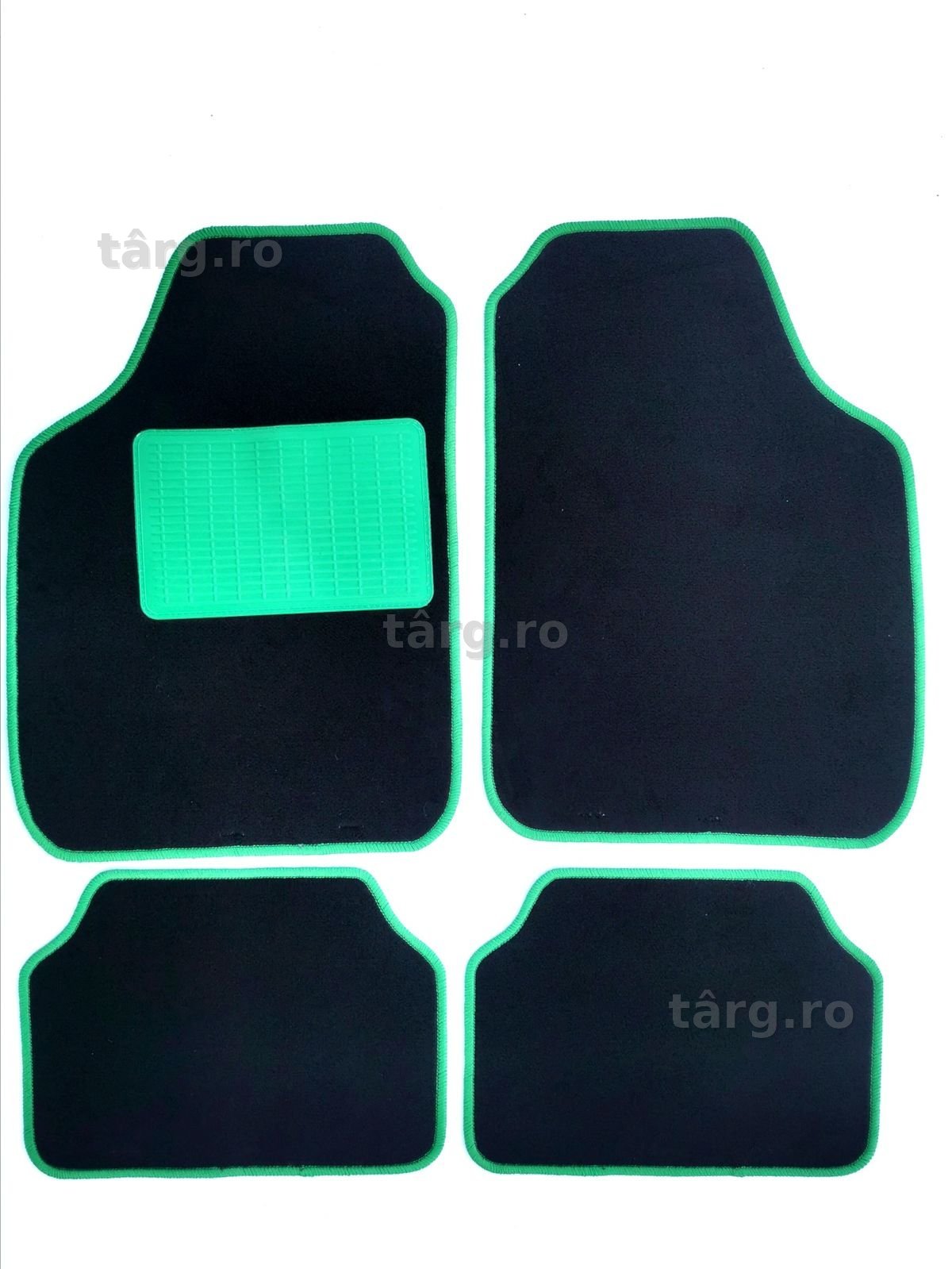 Covorașe mocheta universale negru+verde