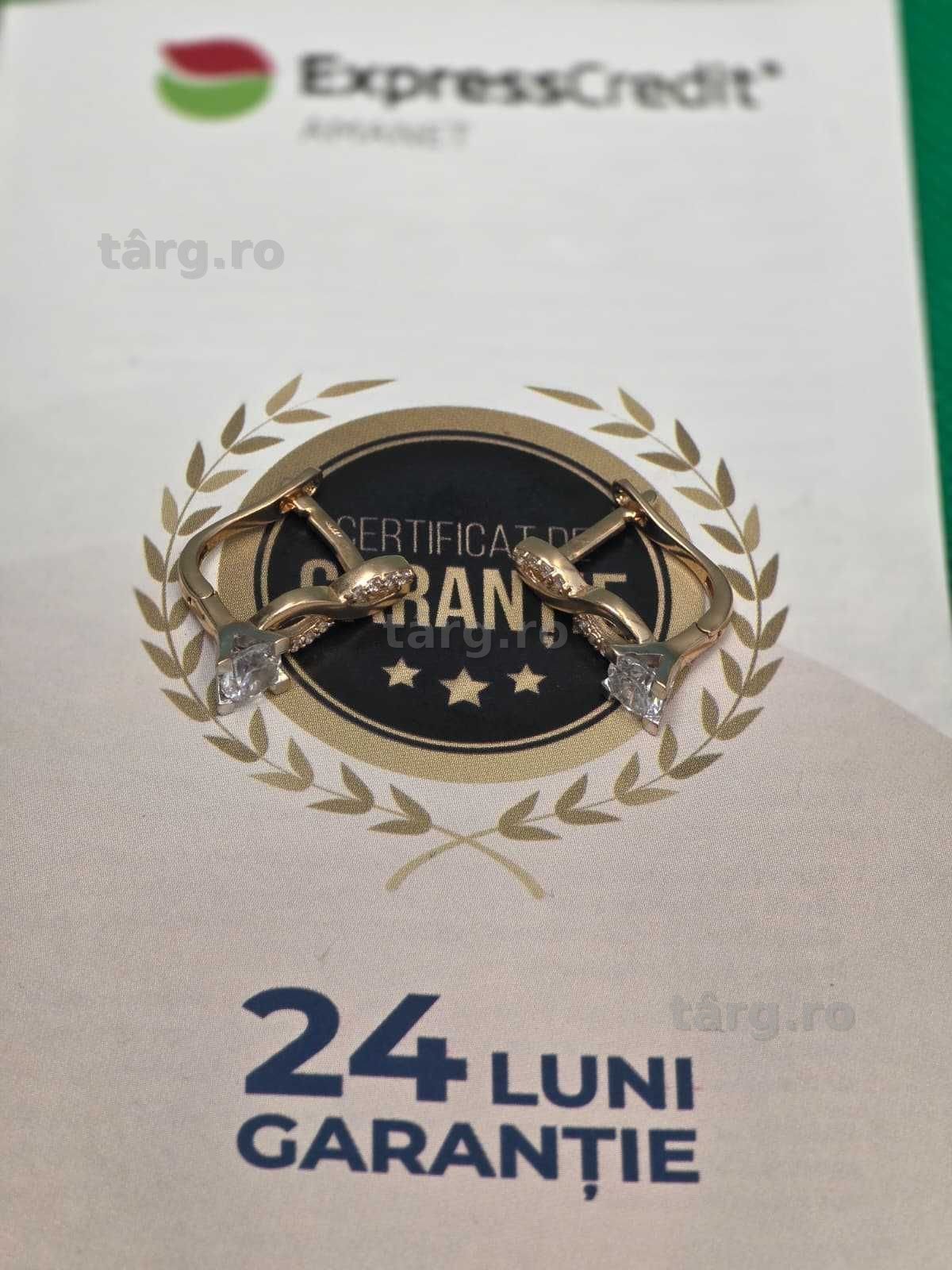 Cercei aur 14K 3.14g [Ag45 Bacau1 B.5135.1] 2