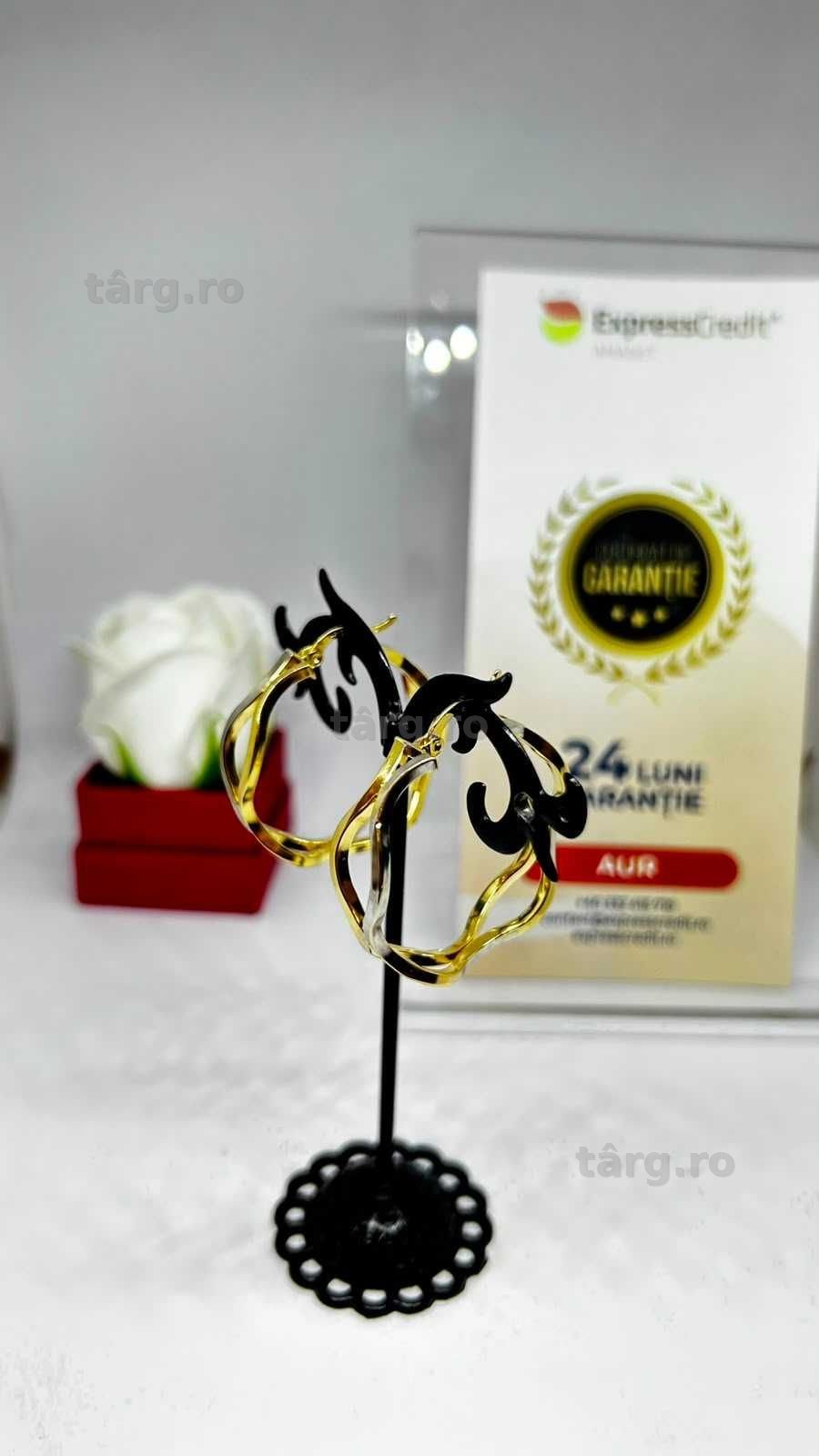 Cercei Aur 14K 4.48g (AG1 Alexandru B54357.8) - Garantie 2 ani! 2