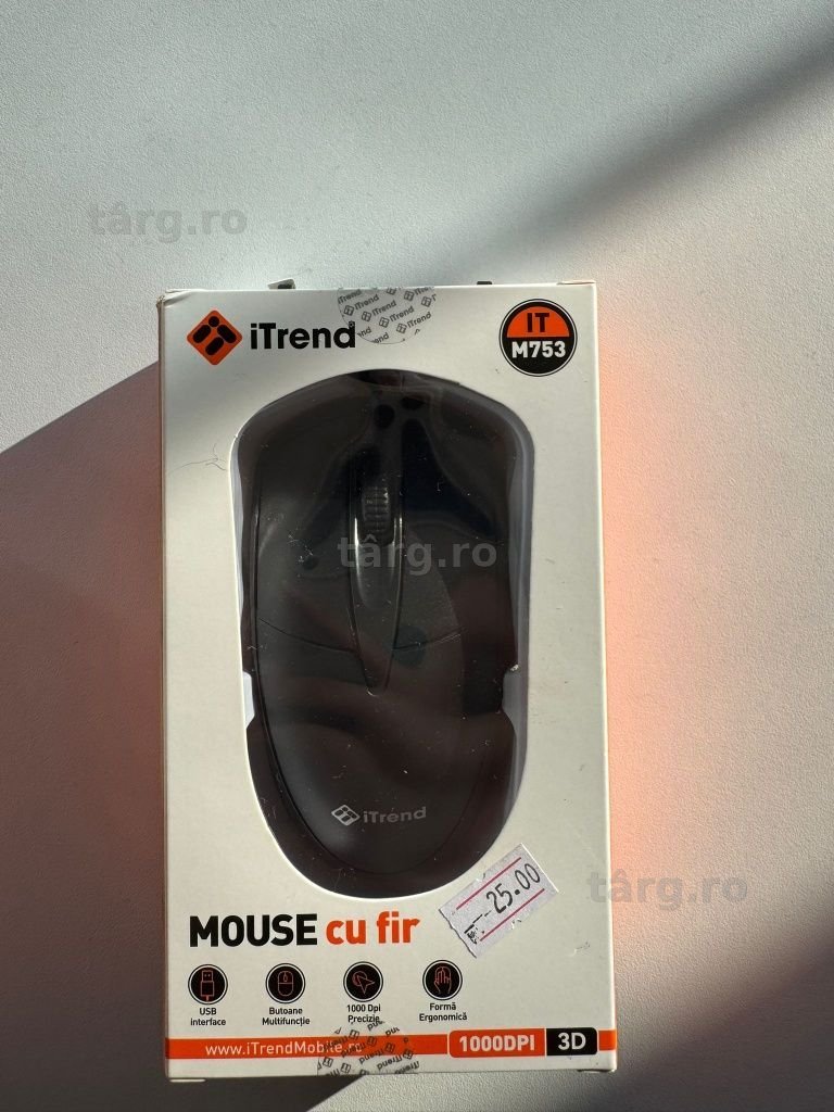 Mouse cu fir USB – plug & play, compatibil PC & laptop 3