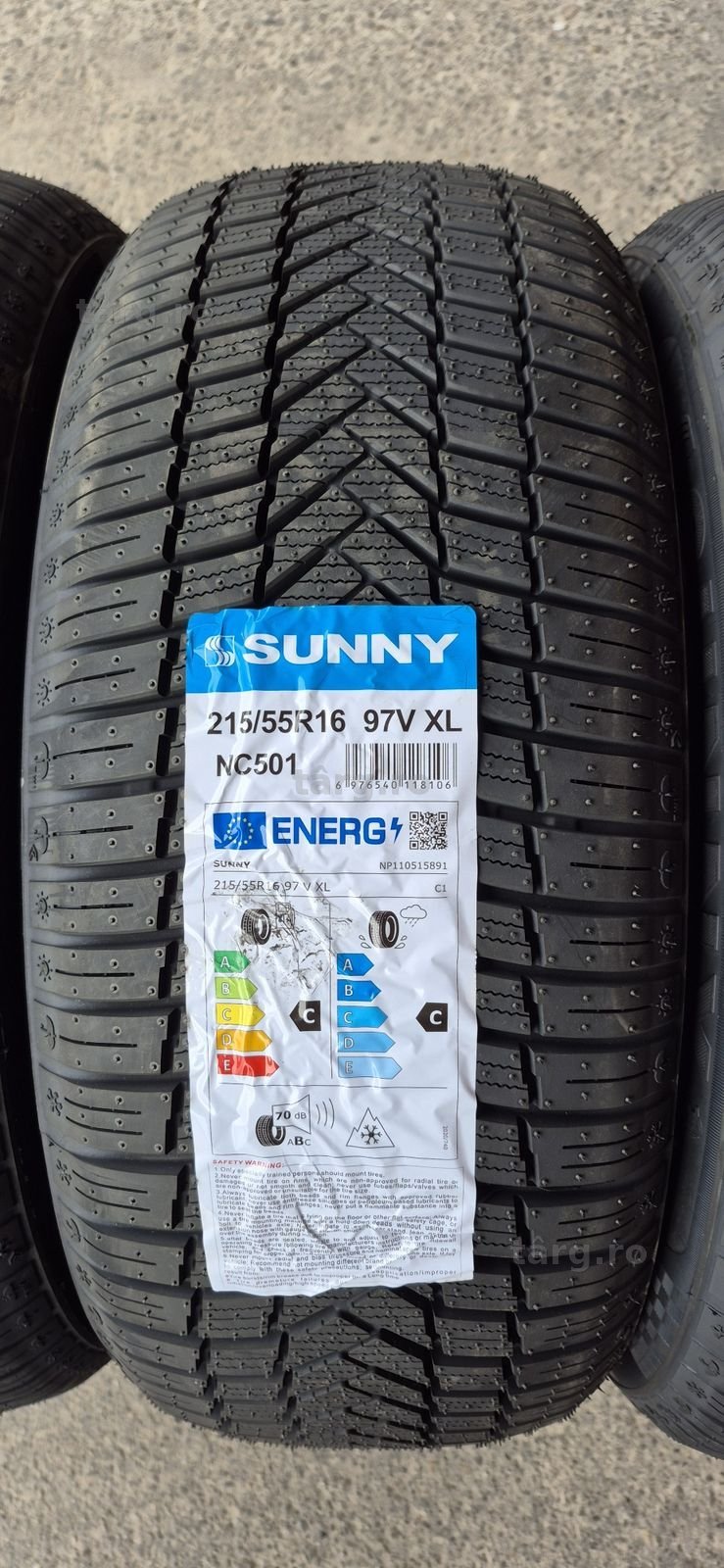 4 anvelope M+S noi Sunny 215/55/16,dot 2025.Pretul este pe bucata. 3
