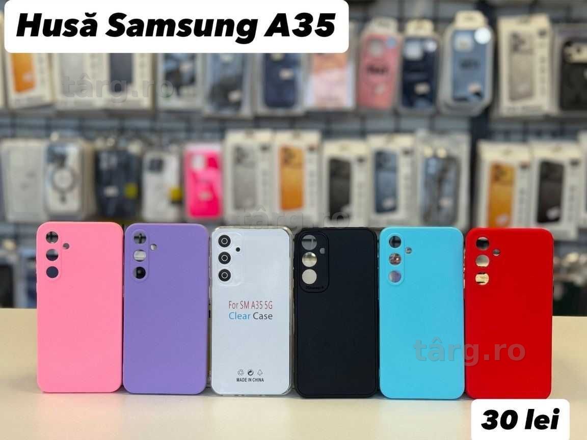 Husa silicon, folie, cablu, incarcator  Samsung A35