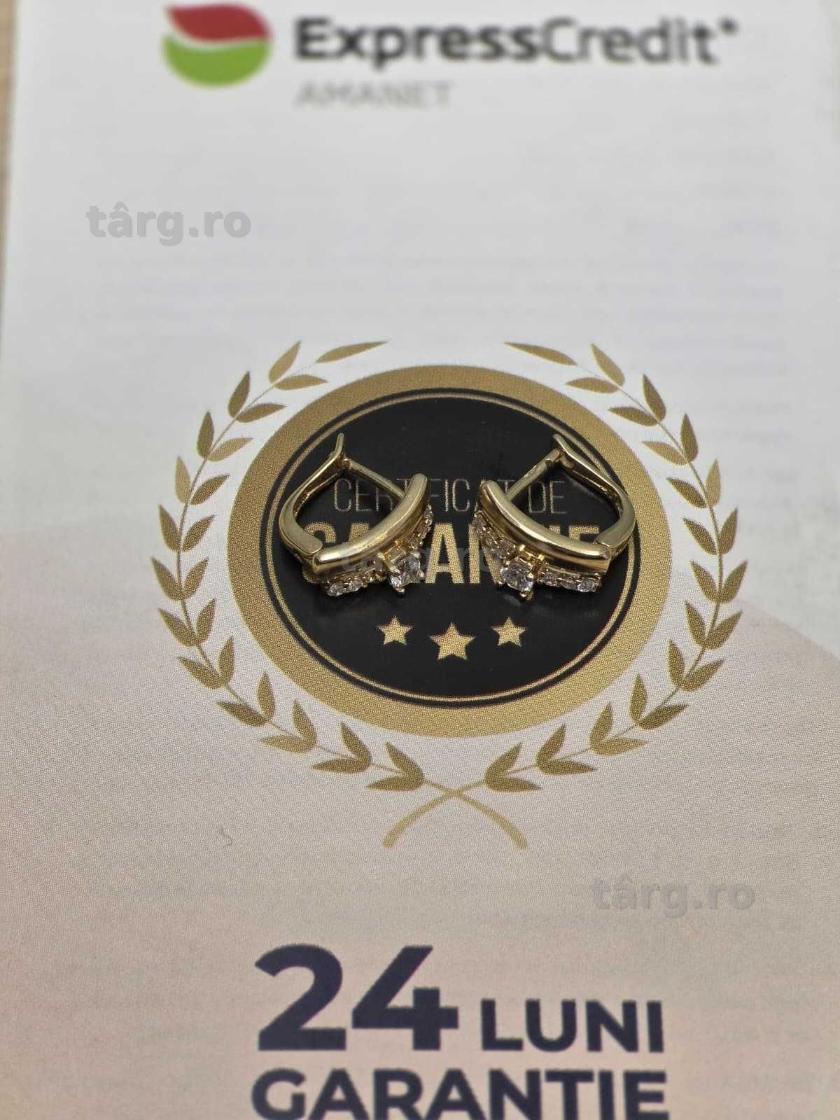 Cercei aur 14K 1.87g [Ag45 Bacau1 B.5157] 2