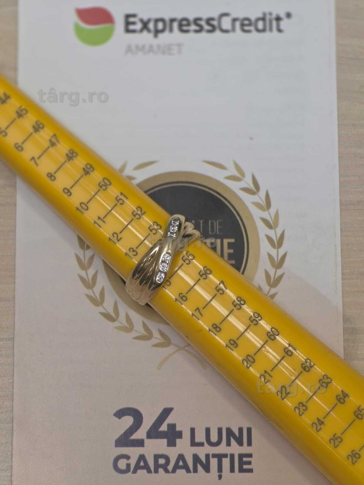 Inel aur 8K 3.03g [Ag45 Bacau1 B.5274.1] 2