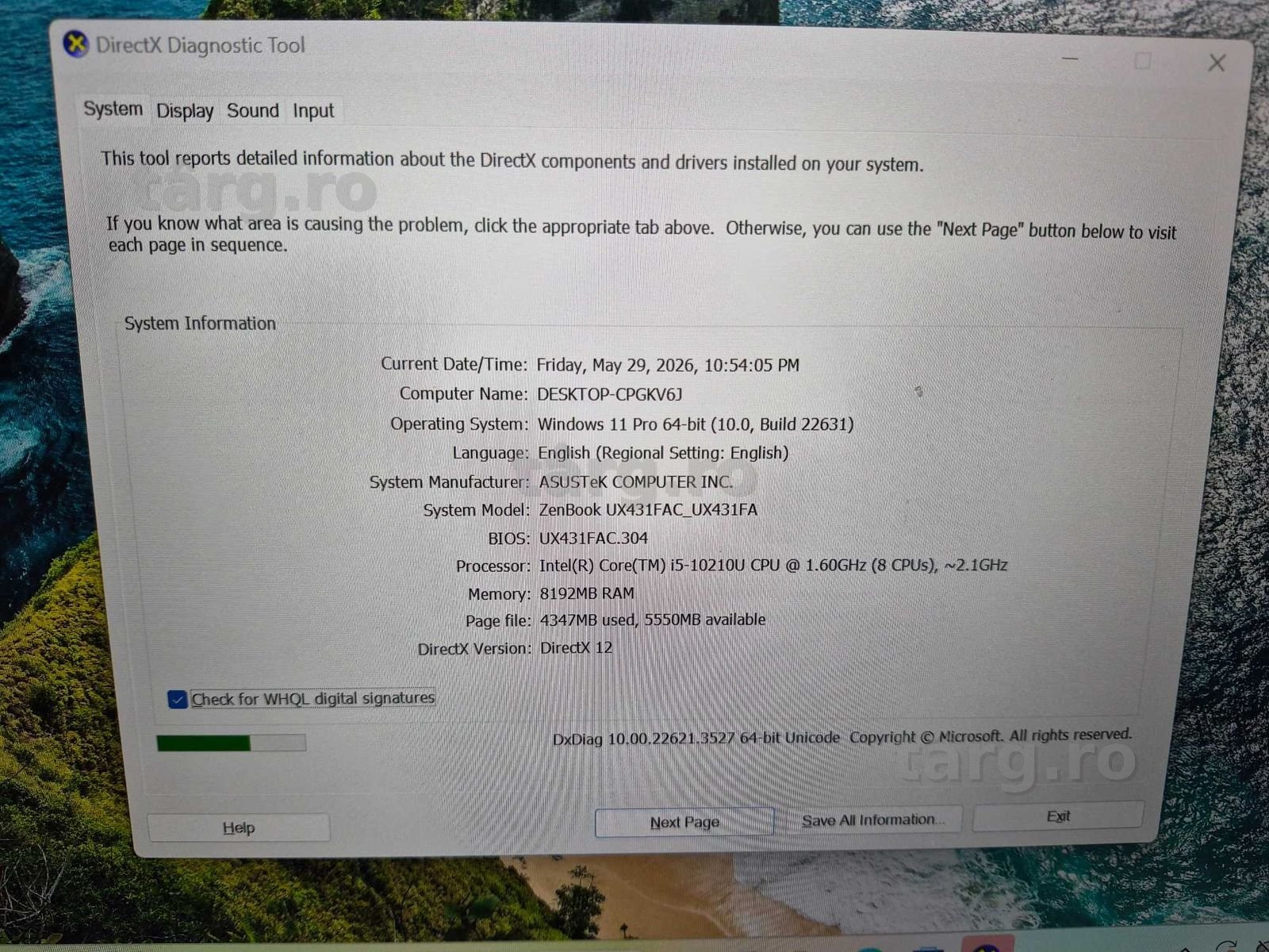 Hope Amanet P10/Laptop ASUS ZenBook 14 UX431 i5 10th SSD Tastatura iluminata 4