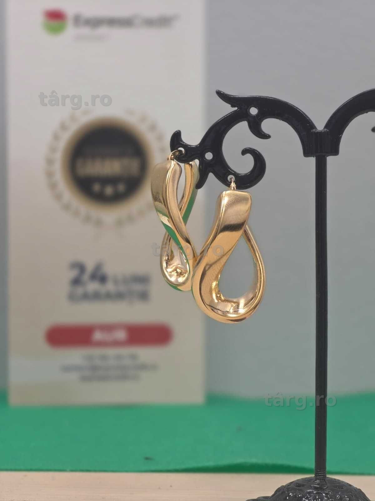 Cercei aur 14K 5.88g [Ag45 Bacau1 B.7132.1.44]