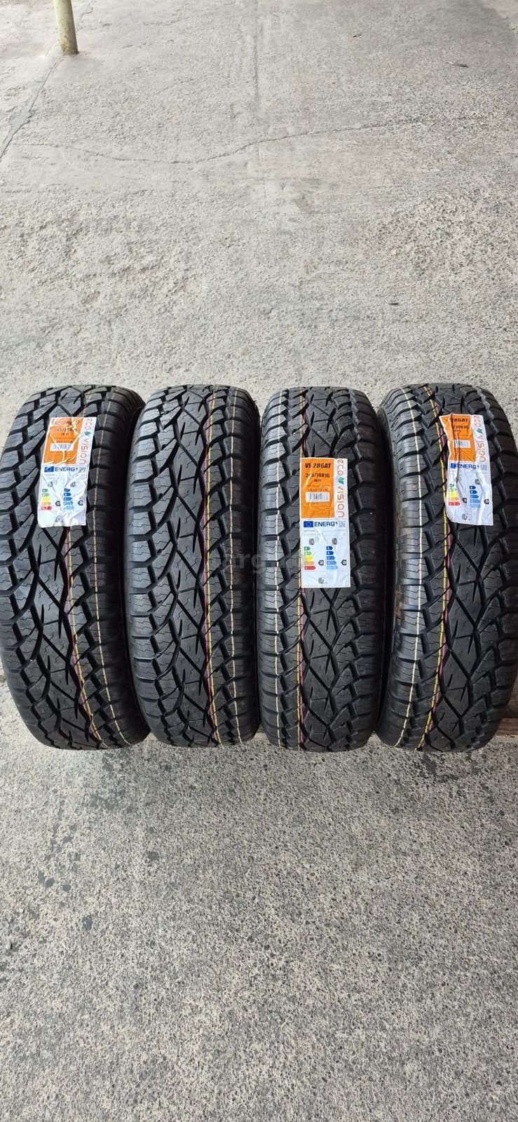 4 anvelope M+S noi Ecovision All Terrain 245/70/16,dot 2024.Pretul este pe bucata.