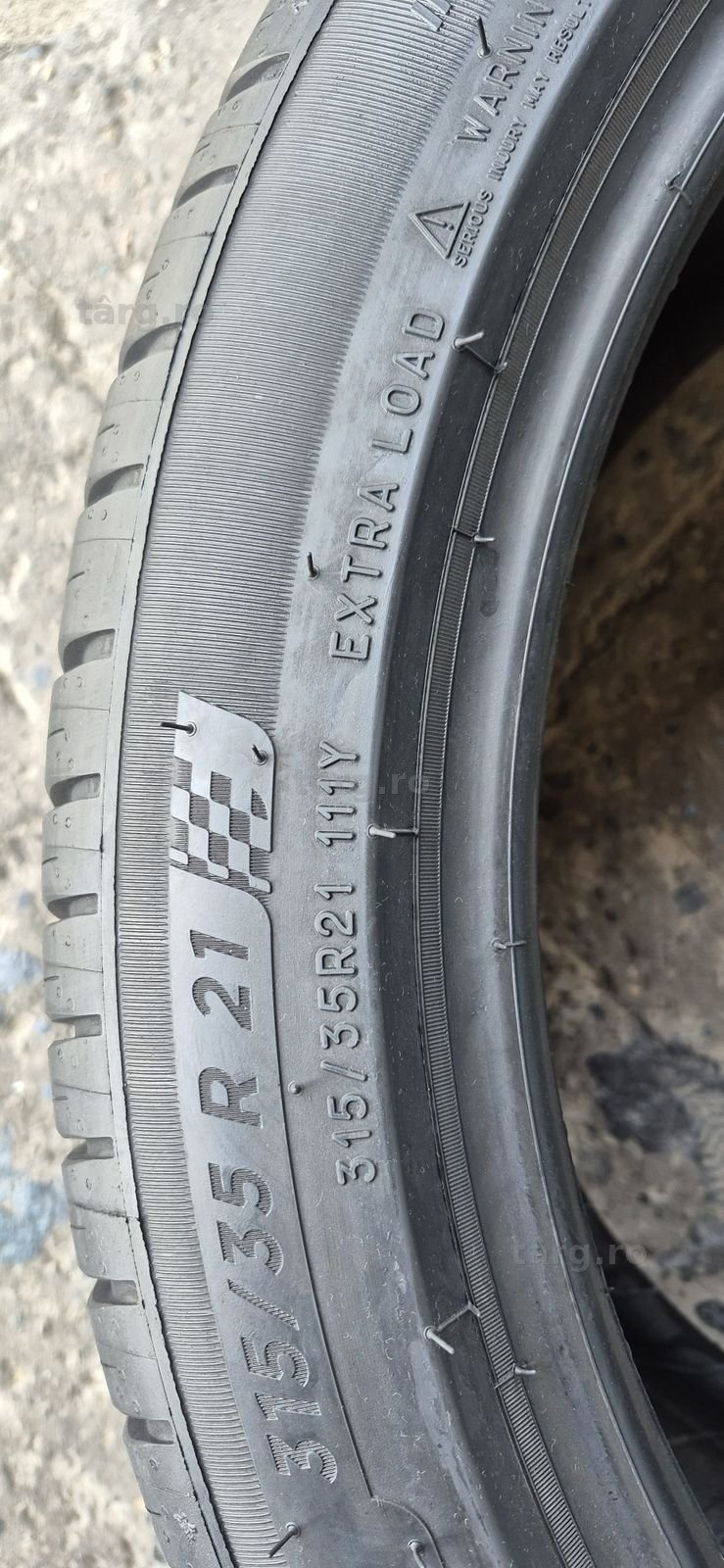 4 anvelope vara ca noi Michelin,fata 285/40/21,spate 315/35/21.Pret/bucata 7