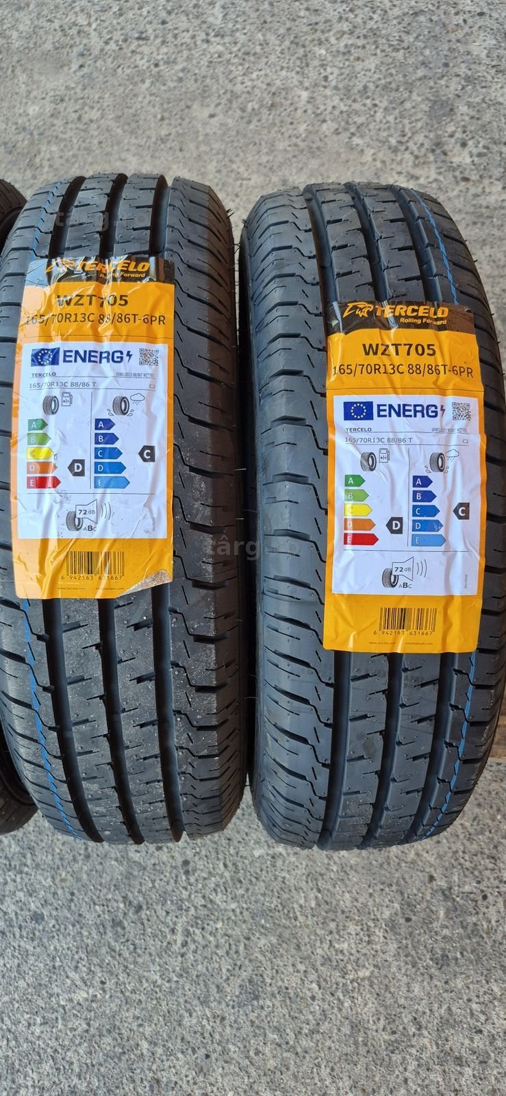 4 anvelope vara noi Tercelo 165/70/13C,dot 2025.Pretul este pe bucata. 2