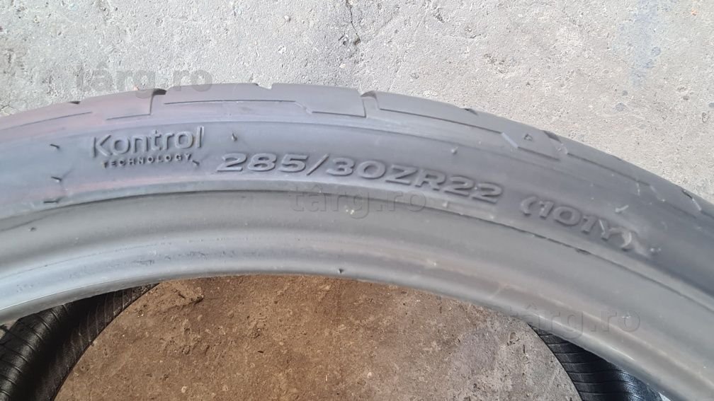 4 anvelope vara Hankook 285/30/22, 2 anvelope noi,2 ca si noi 6
