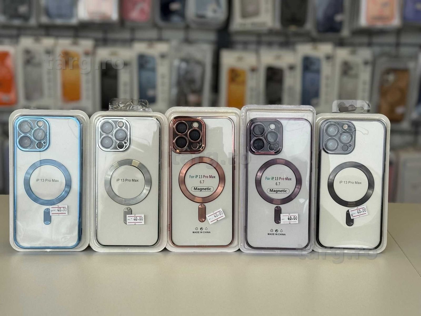 Husa TPU Luxury MagSafe , folie, cablu, incarcator iPhone 13 Pro Max
