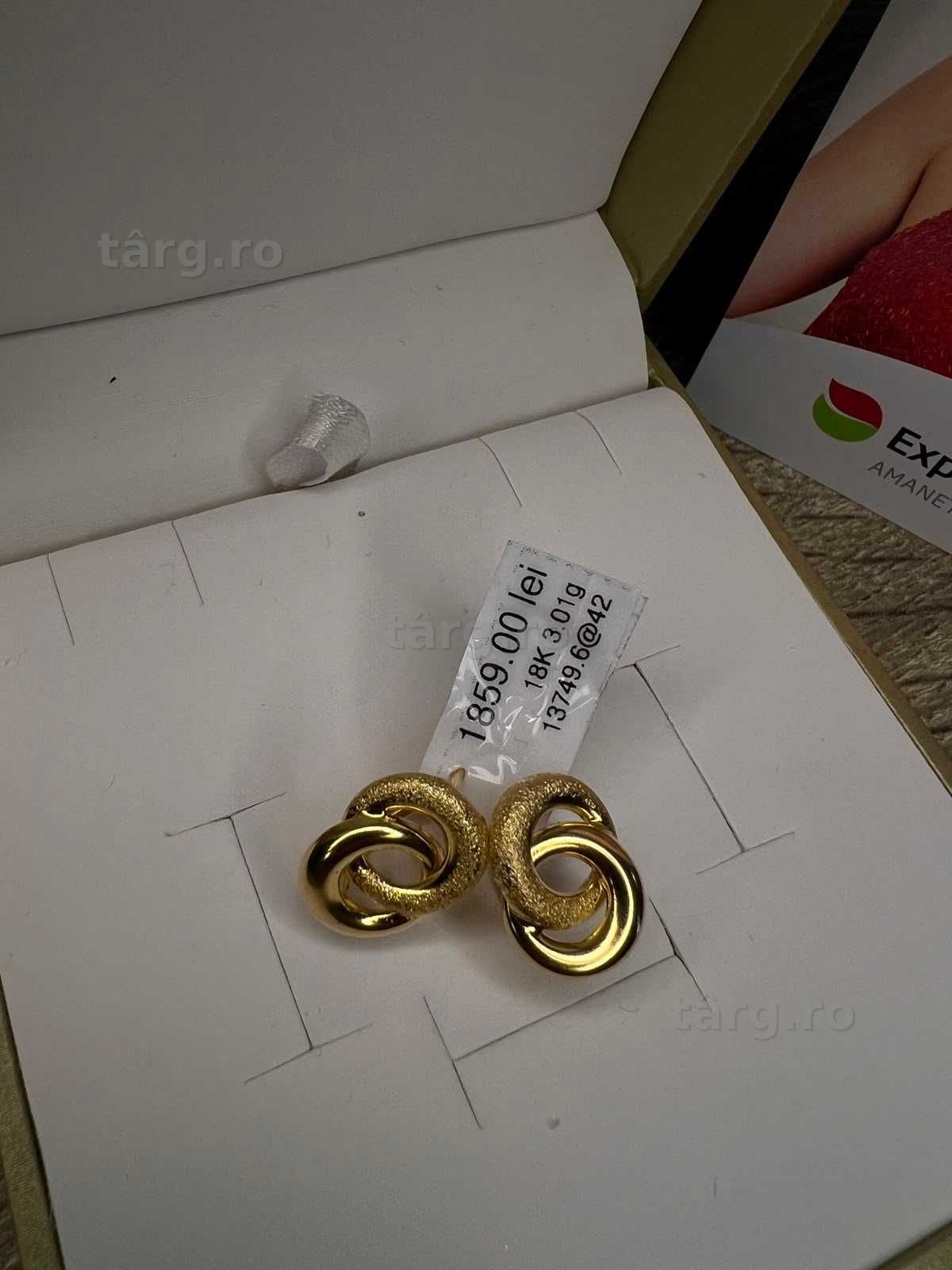 (AG42) Cercei Aur 18K 3.01g *Garantie 2 Ani* B:13749.6 2