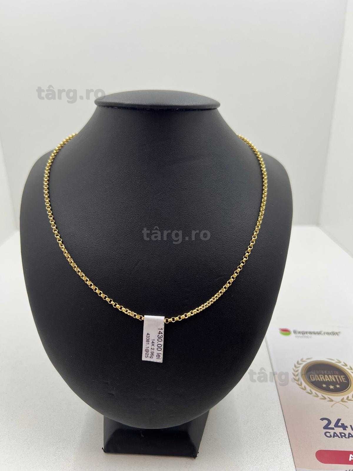 Lant Aur 14K 2.96g (Ag25 Belvedere B.43381.1) Garantie 2 ani! 2