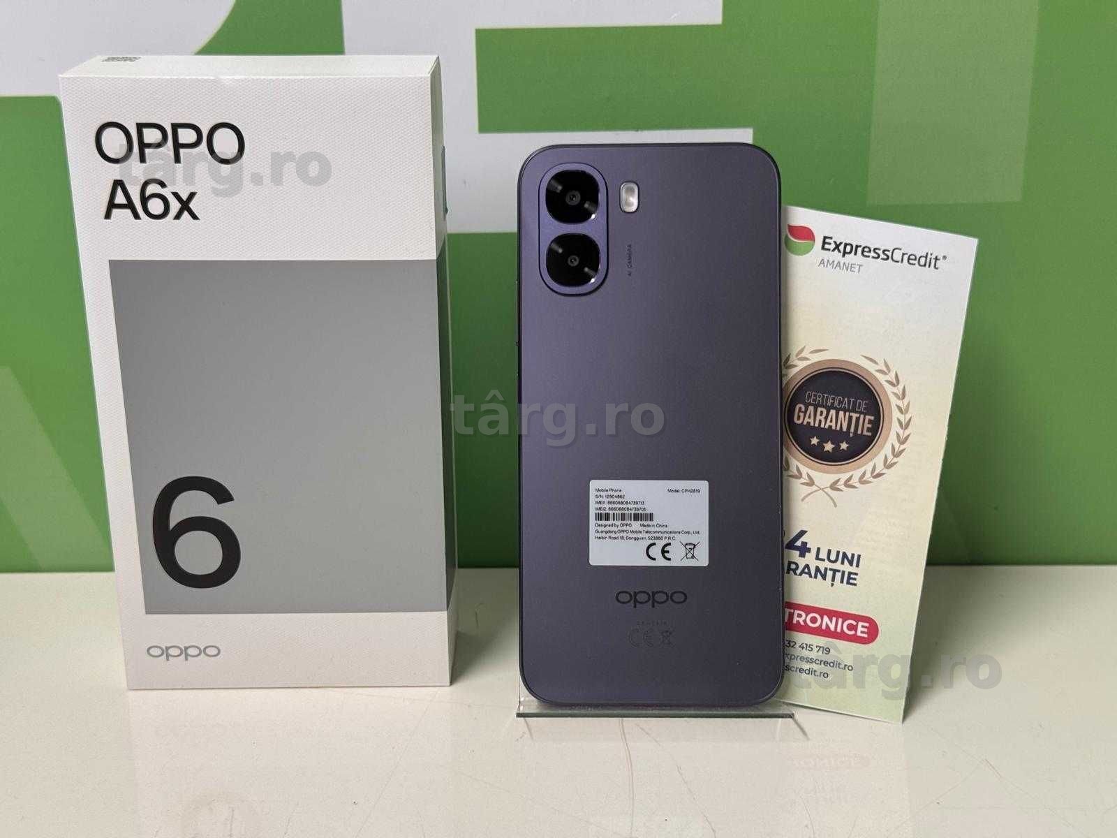 OPPO A6x (B.62059 Tatarasi) Garantie 2 ani