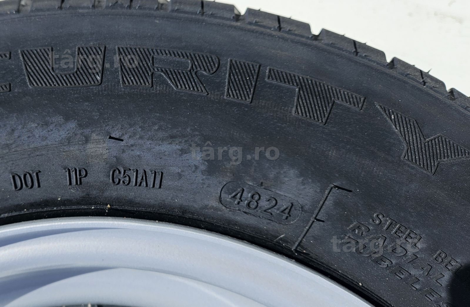 Roata remorca 155/80 R13 84N, Anvelopa SECURITY M+S pe Janta 4.5Jx13 4