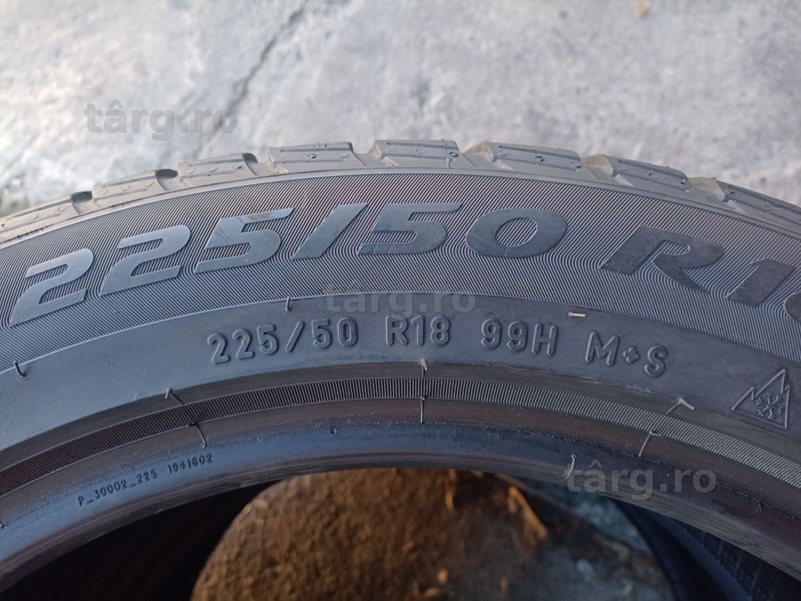 4 anvelope de iarna Pirelli 225/50 R18 dot 1918 4