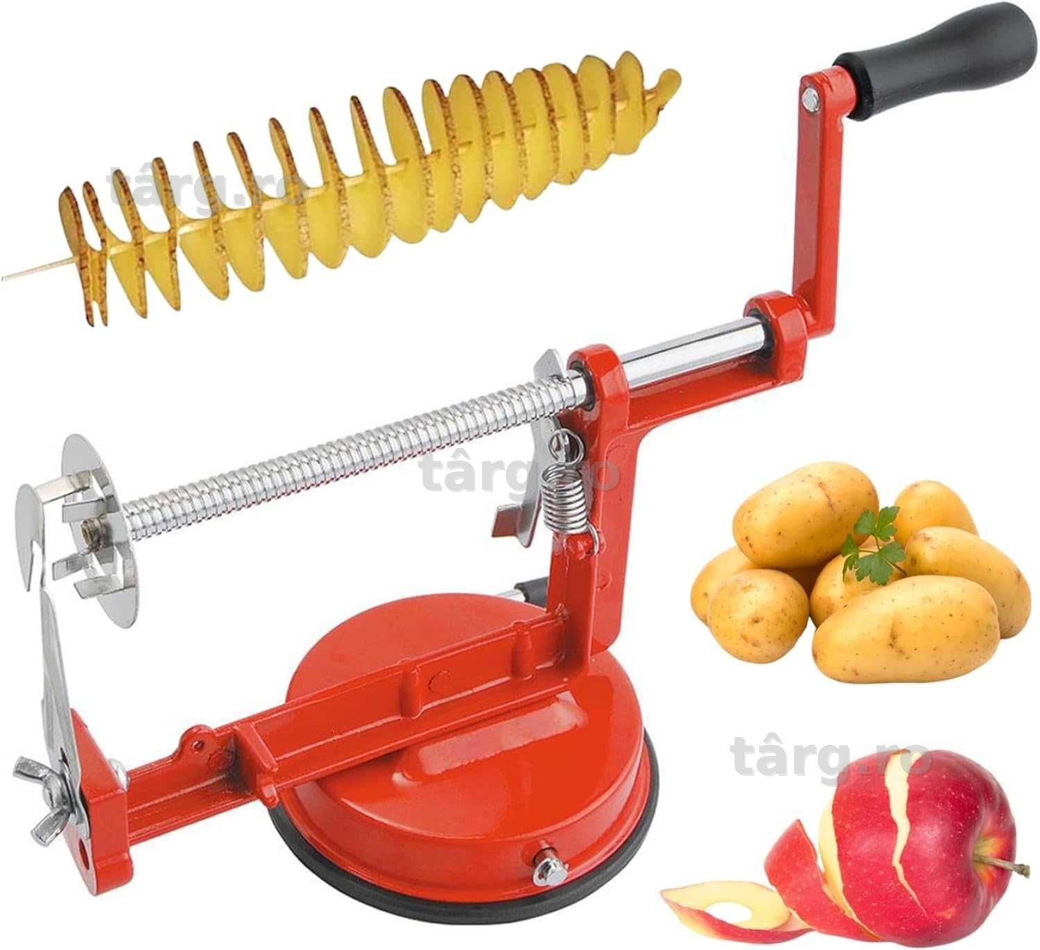 Spiralator Cartofi si Legume Multifunctional pt Cartofi Prăjiti pe Bat