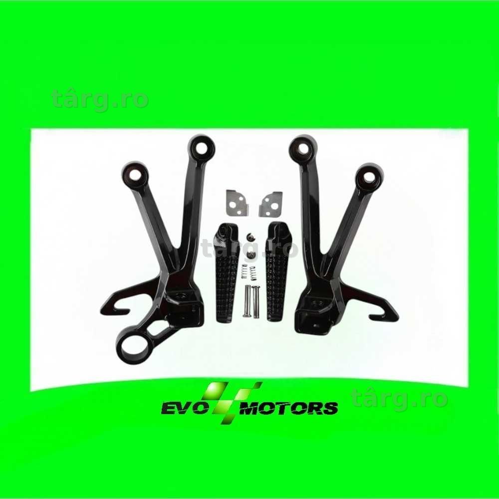 Set Suporti scarite spate pasager Suzuki GSXR1000 2017 2022 negre A1791