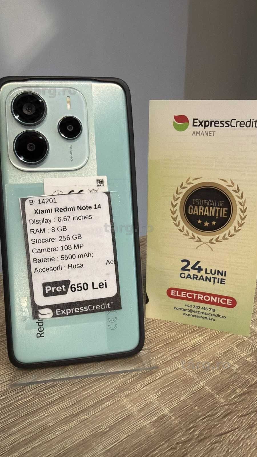 (AG42) Xiaomi Redmi Note 14 B14201.1.42 Garantie 24 luni
