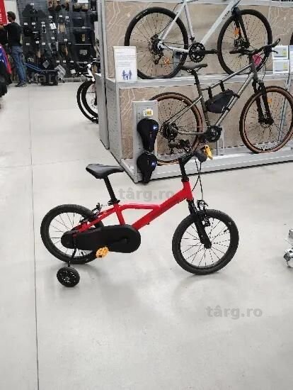 bicicleta roșie 16 inch - (SecondHand) Decathlon